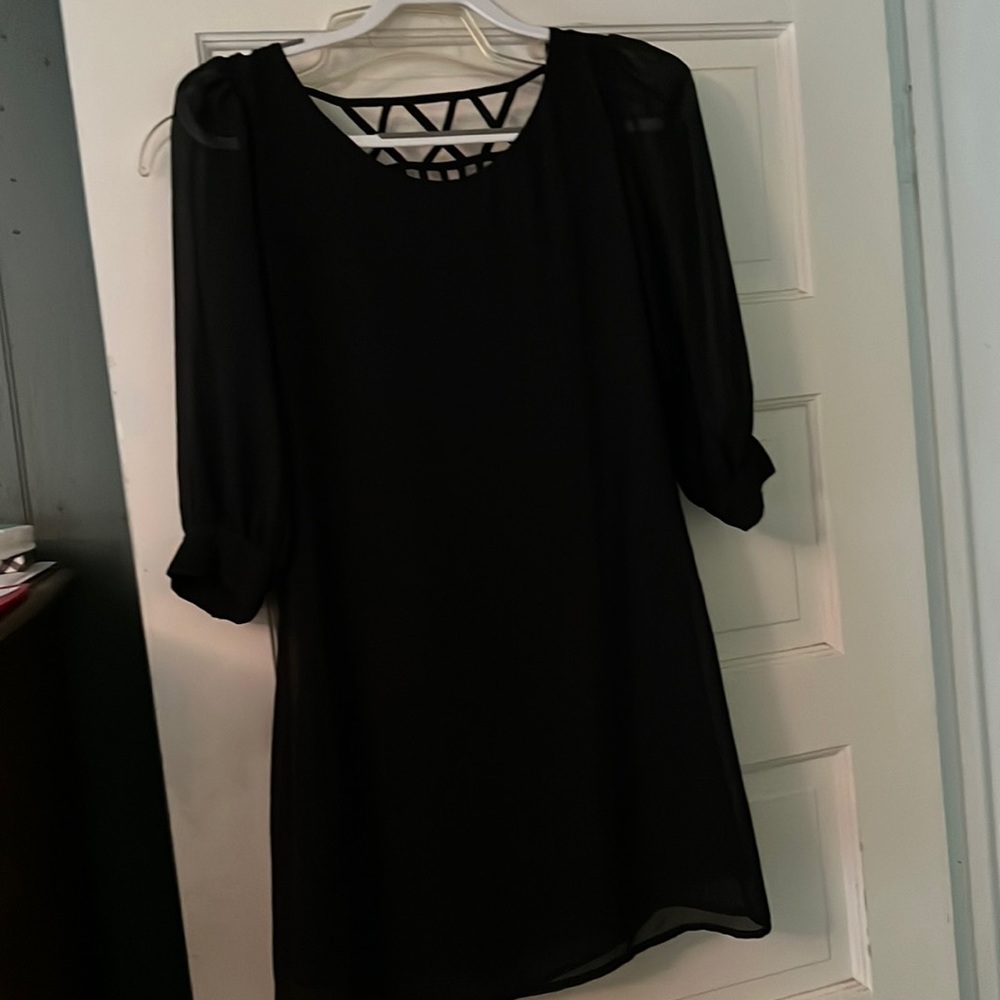 Black short dress